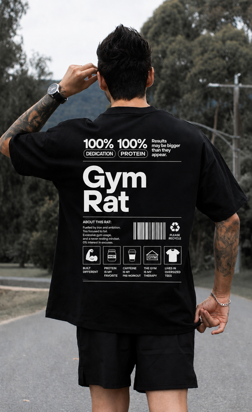Gym Rat Oversized T-Shirt for Gym