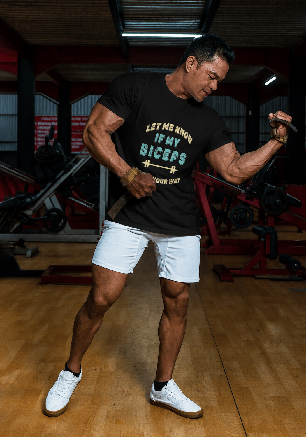 Let me know if my biceps get in your way T-Shirt